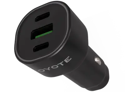 Caricatore per accendisigari 3 porte (2x USB-C + 1x USB-A)